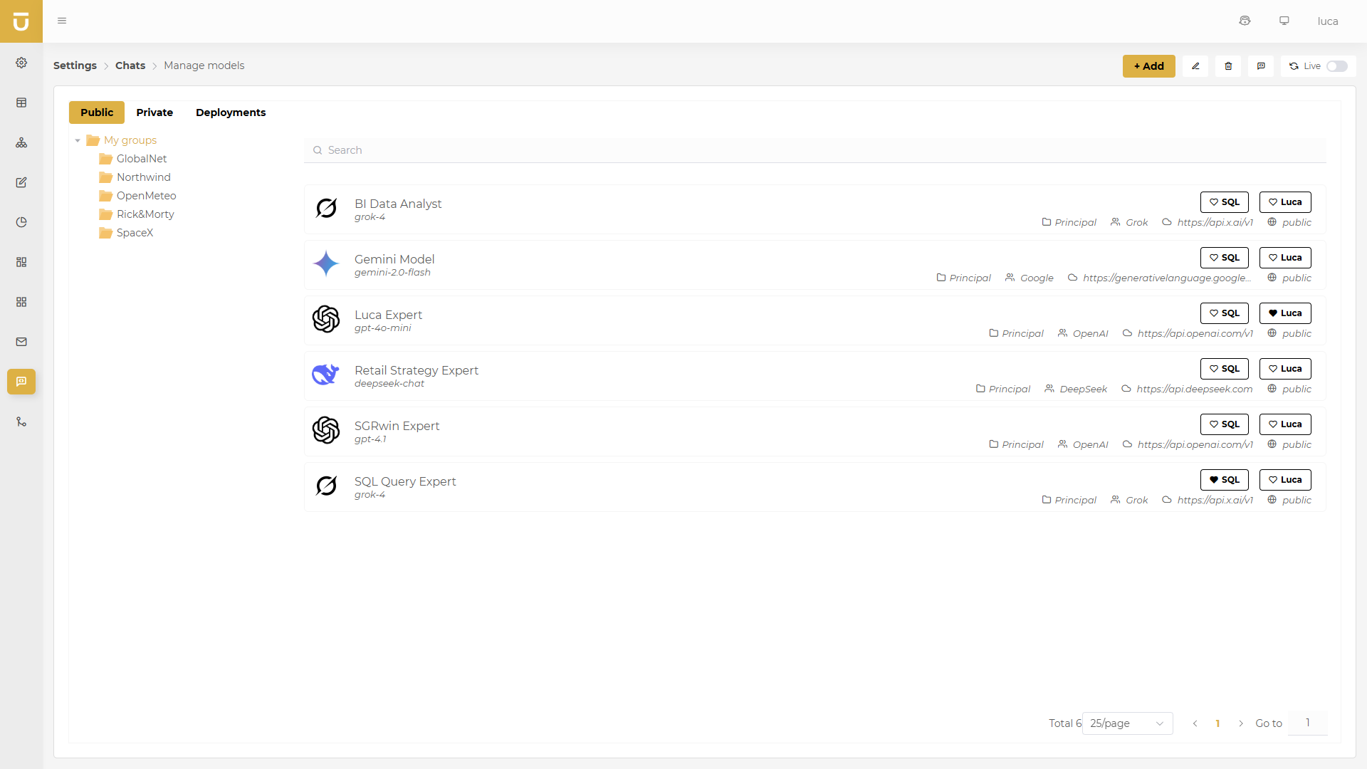 Administration Window