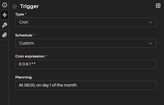 Custom schedule