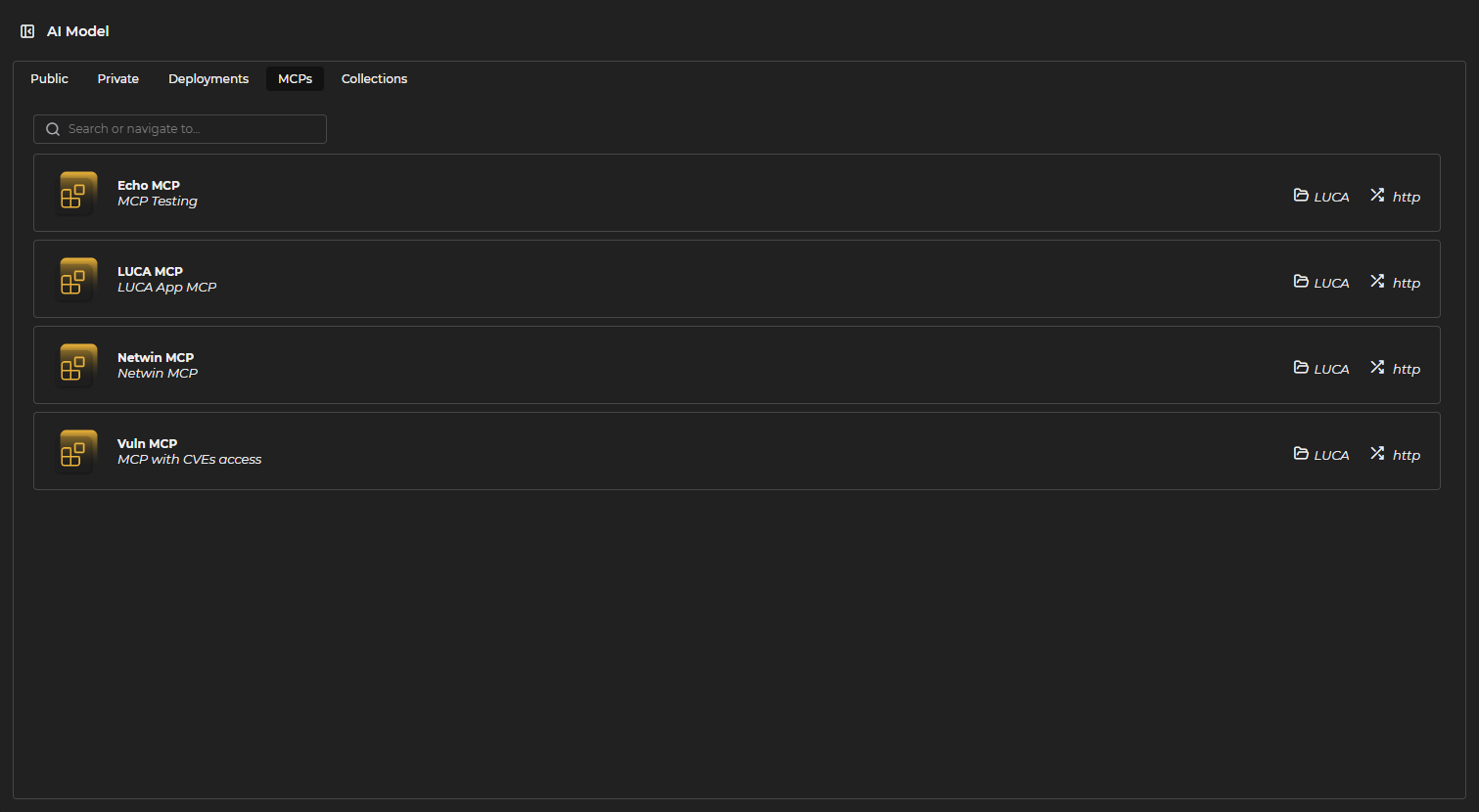 MCP List