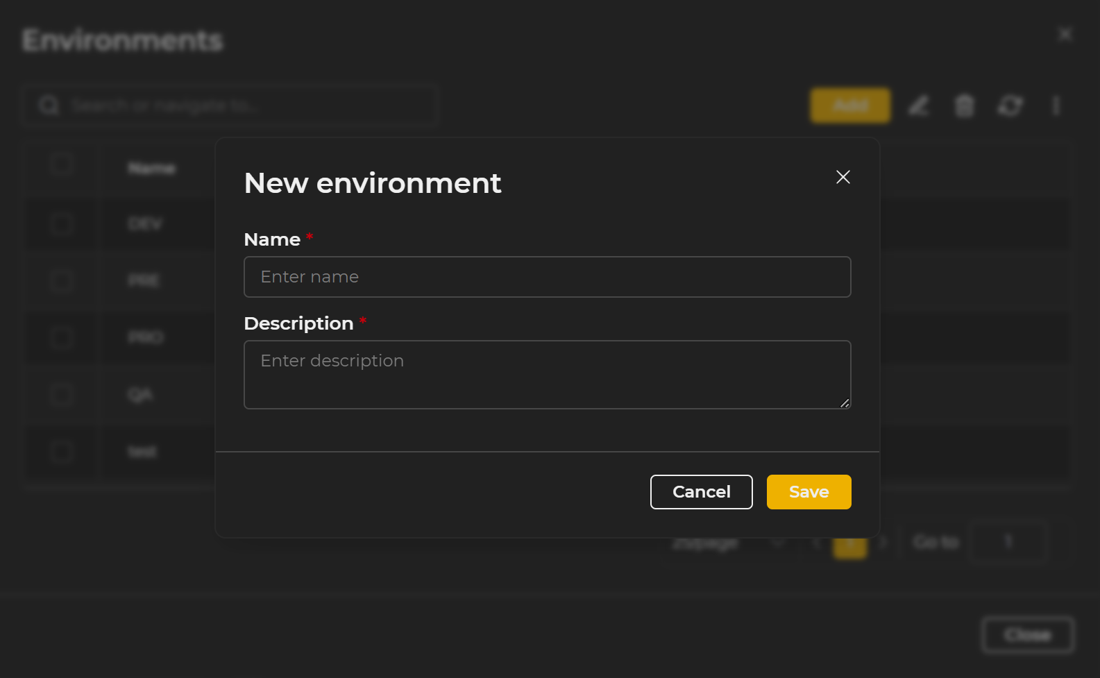 New environment