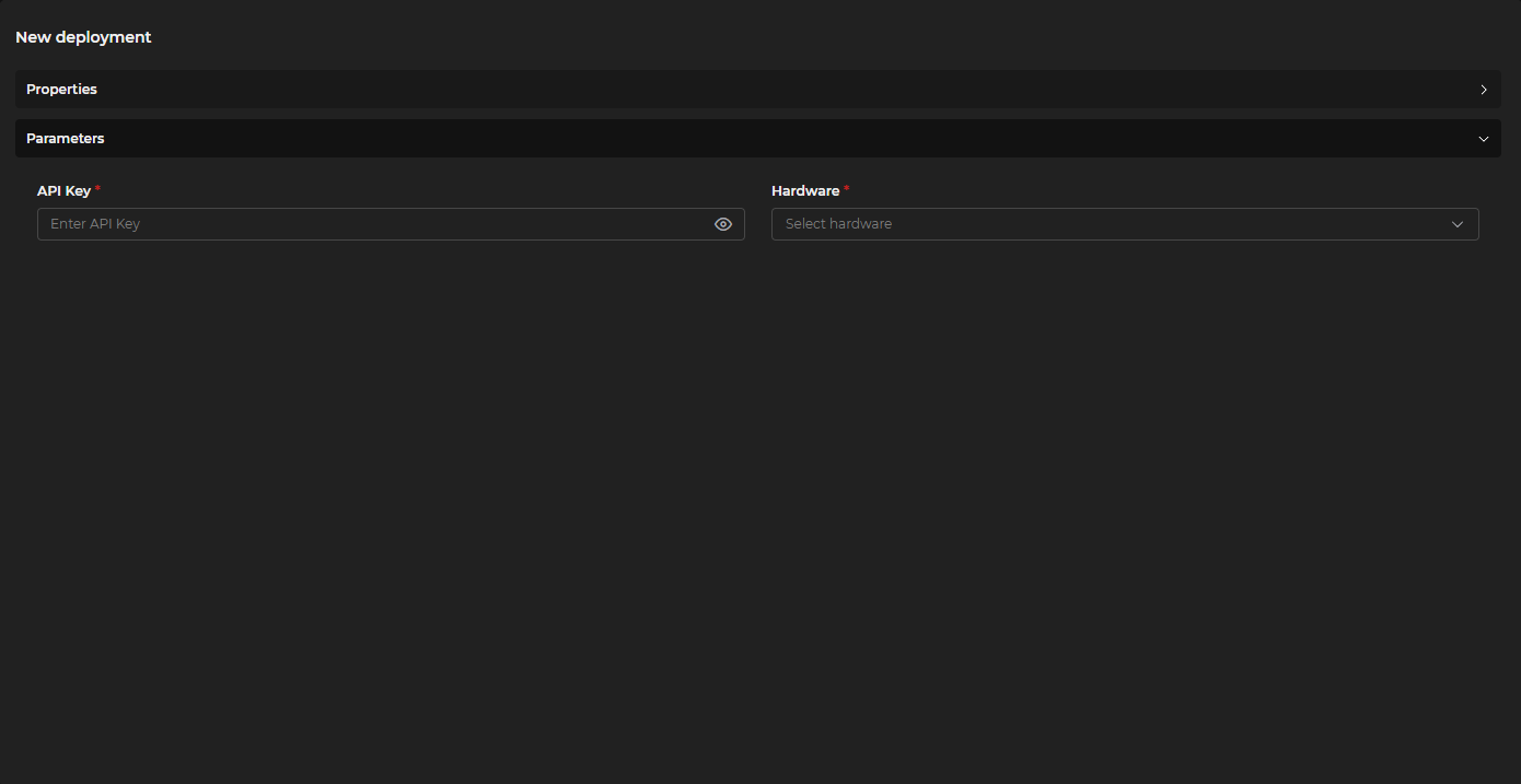 Deployment Parameters