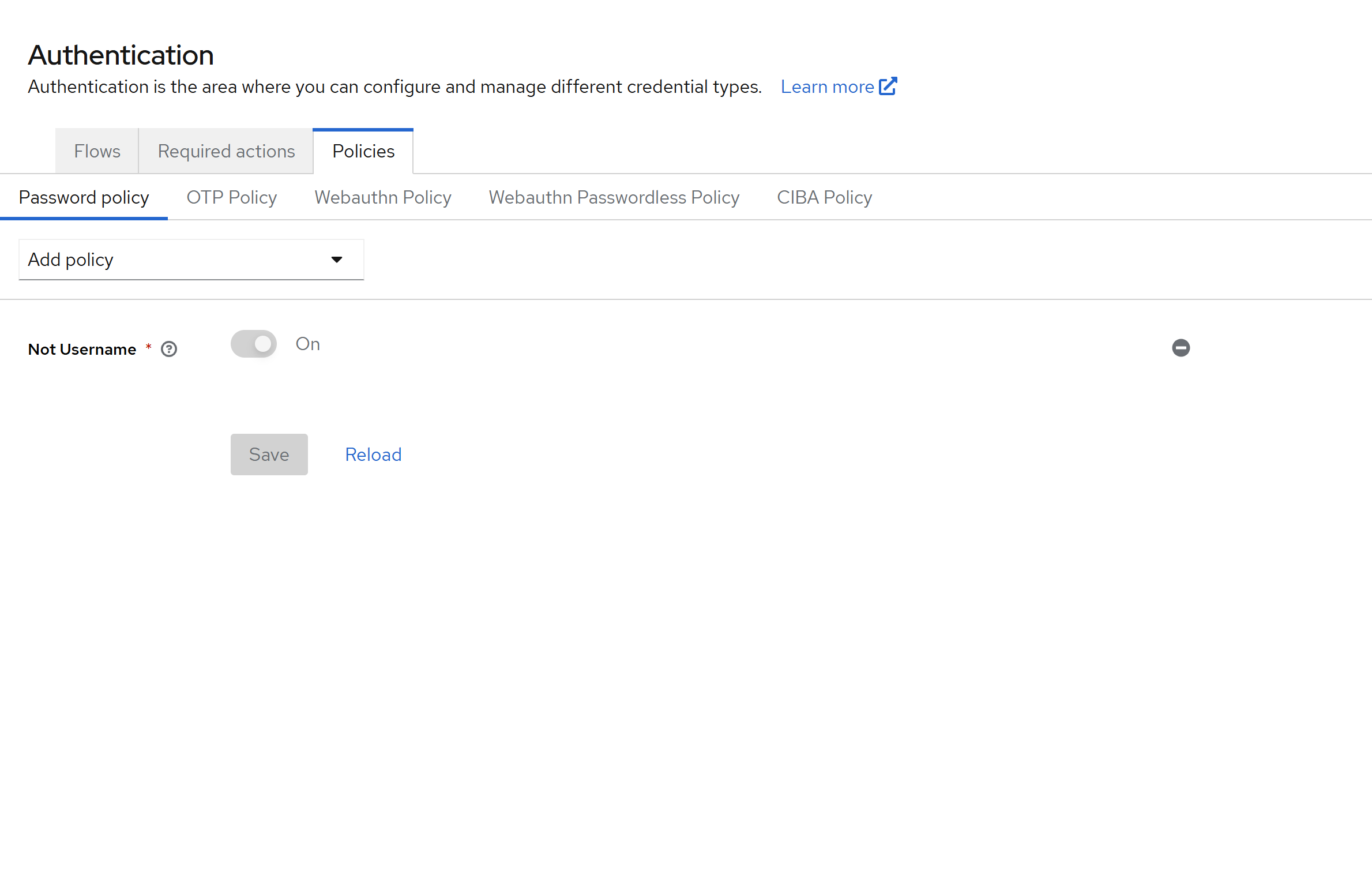 Password Policy