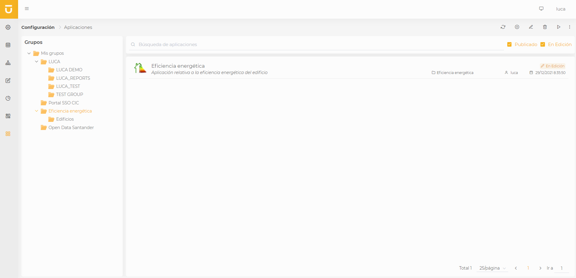 Administración de aplicaciones