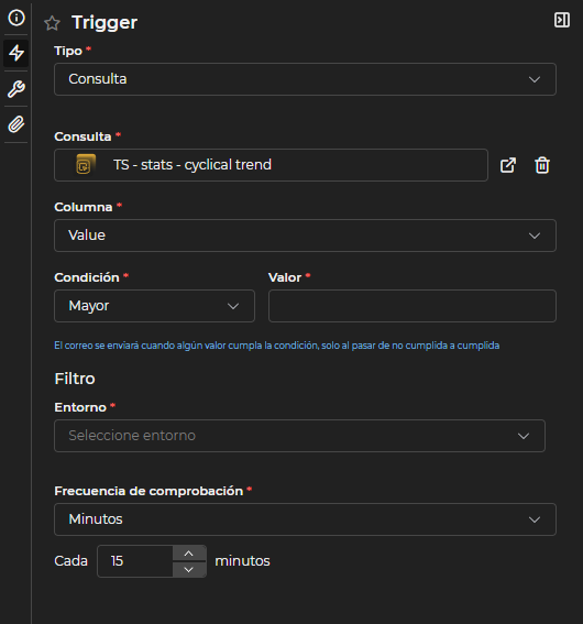 Trigger de tipo Consulta