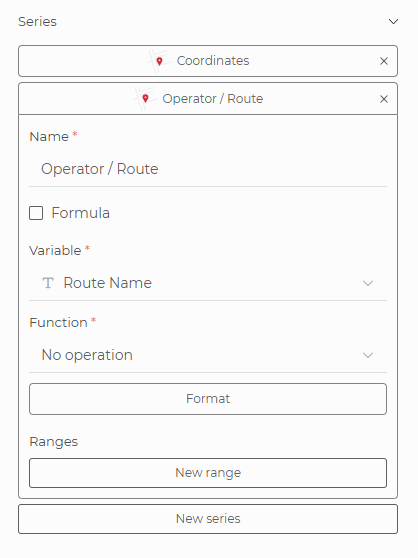 Map series configuration