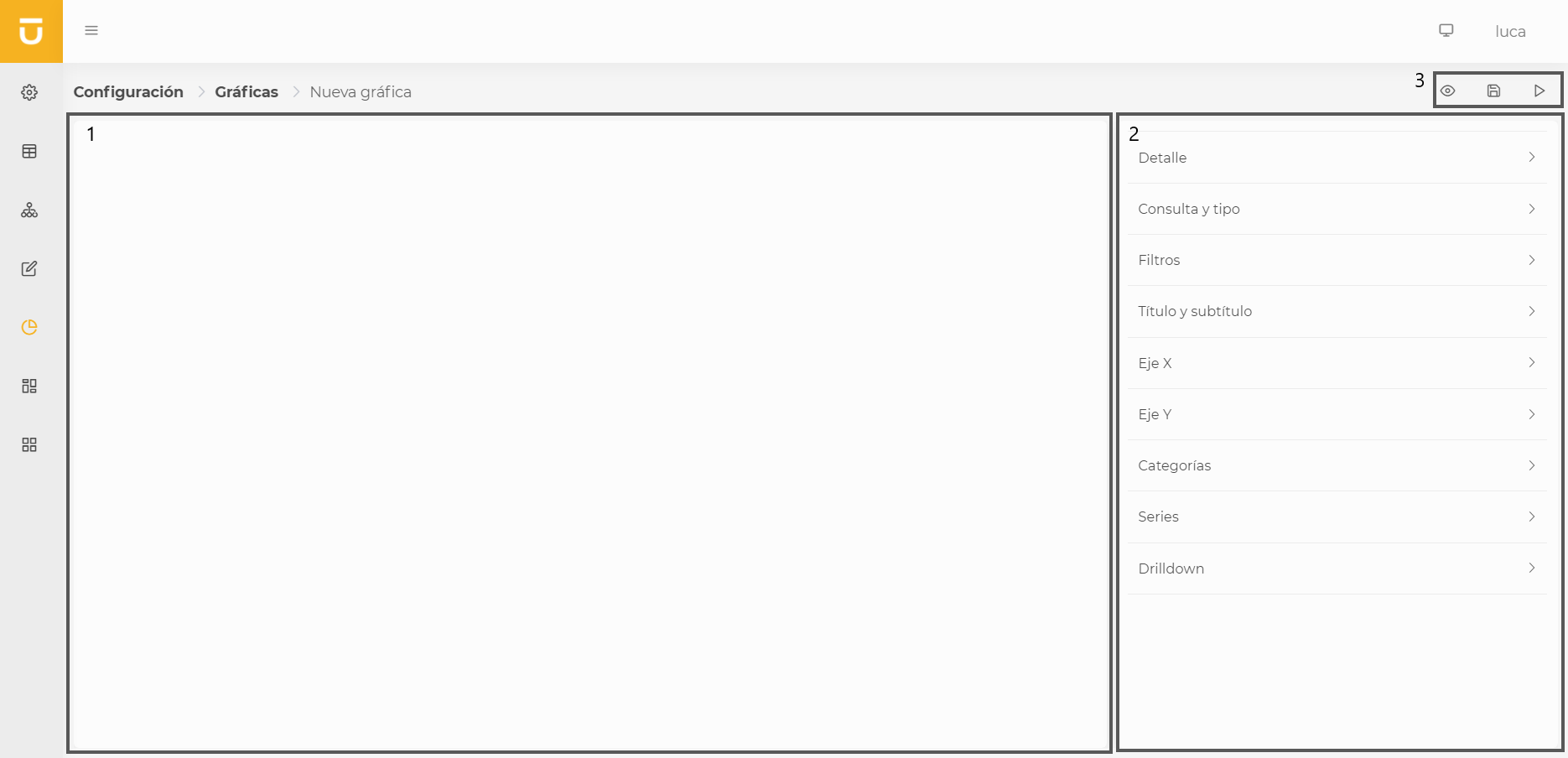 chart creation empty