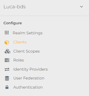 installation clients menu